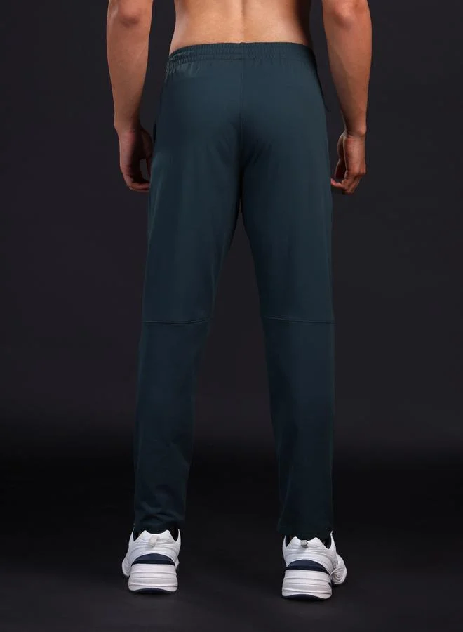 Technosport Technosport Men Grey Solid 4-Way Stretch Track Pants