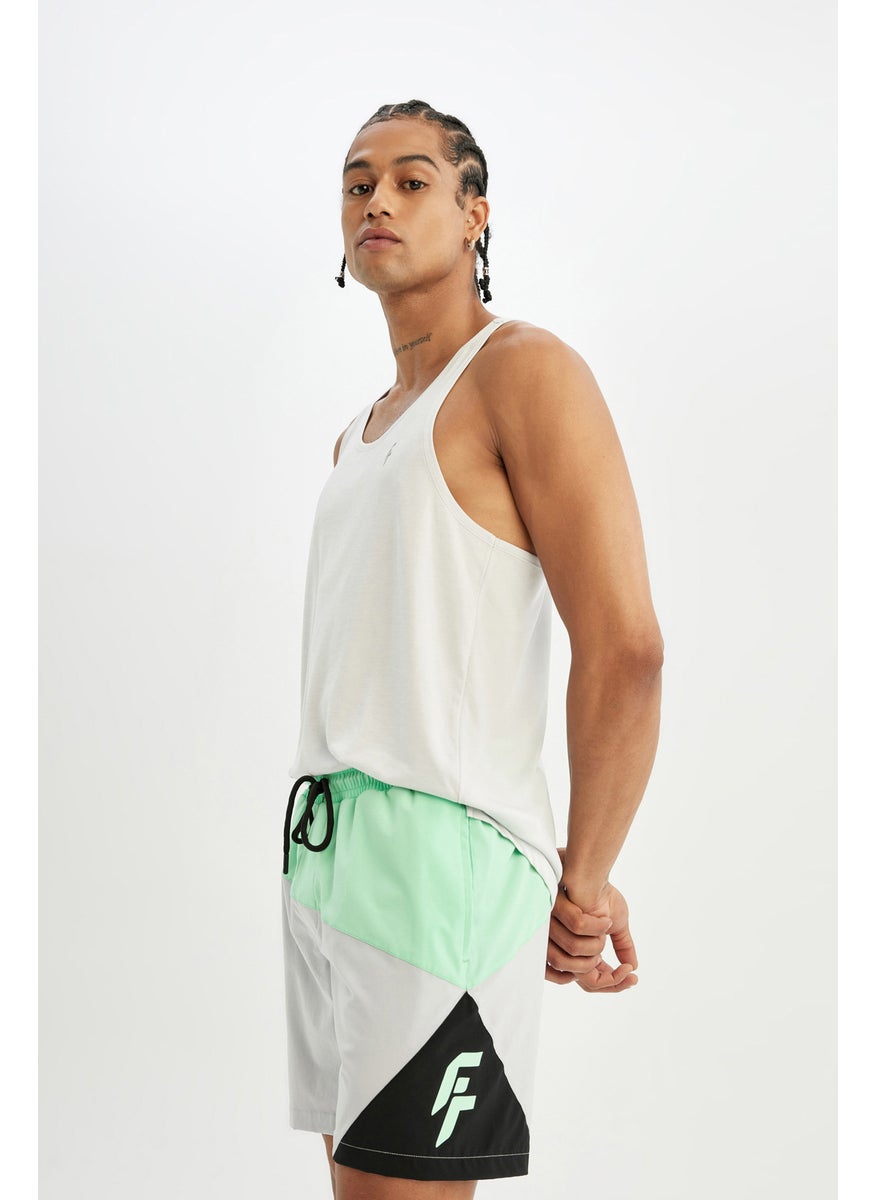 DeFacto Man DeFactoFit Regular Fit Printed Flexible Swim Shorts  - Image 5