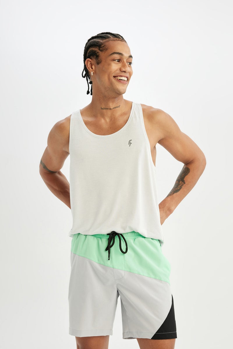 ديفاكتو شورت بحر قصير قصة عادية ملون محكم من DeFactoFit - Image 2