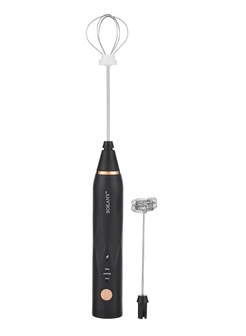 sokany USB Hand Mixer with Egg Beater SK-201A black - Image 1