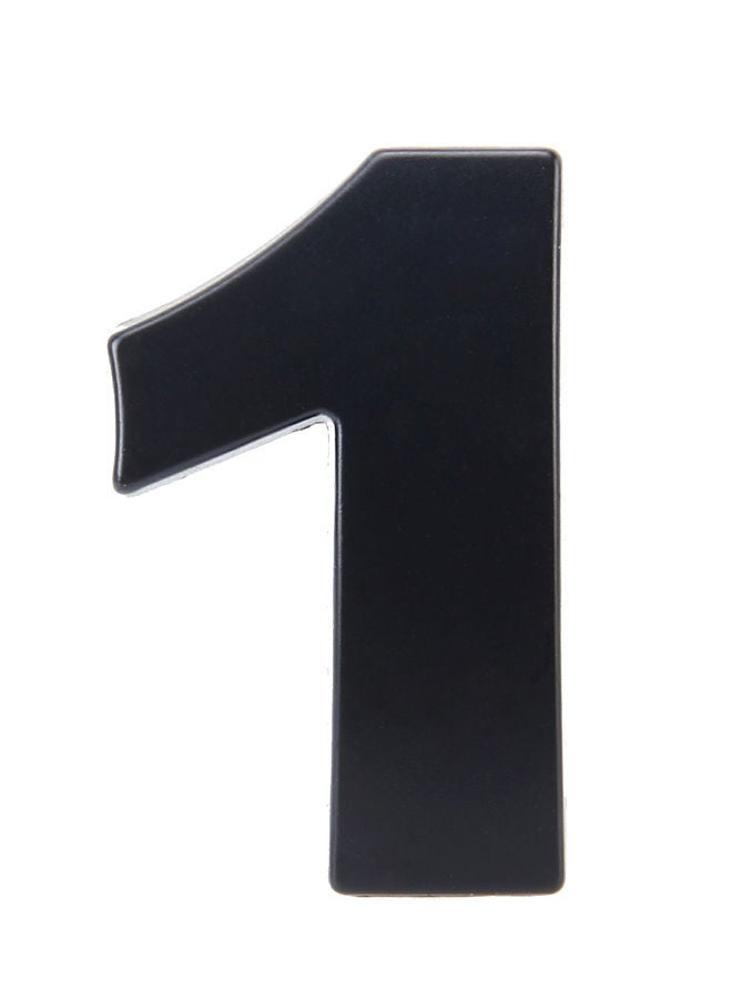 NIBEMINENT Car Vehicle Badge Emblem 3D Number One Self-Adhesive Sticker Decal - Image 1