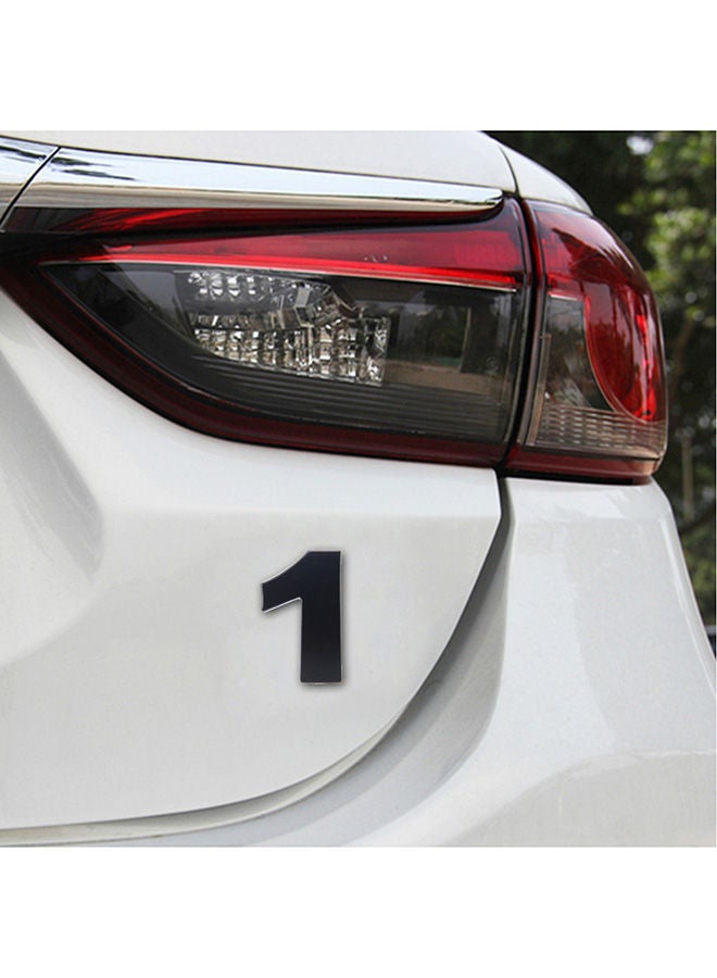 NIBEMINENT Car Vehicle Badge Emblem 3D Number One Self-Adhesive Sticker Decal - Image 3