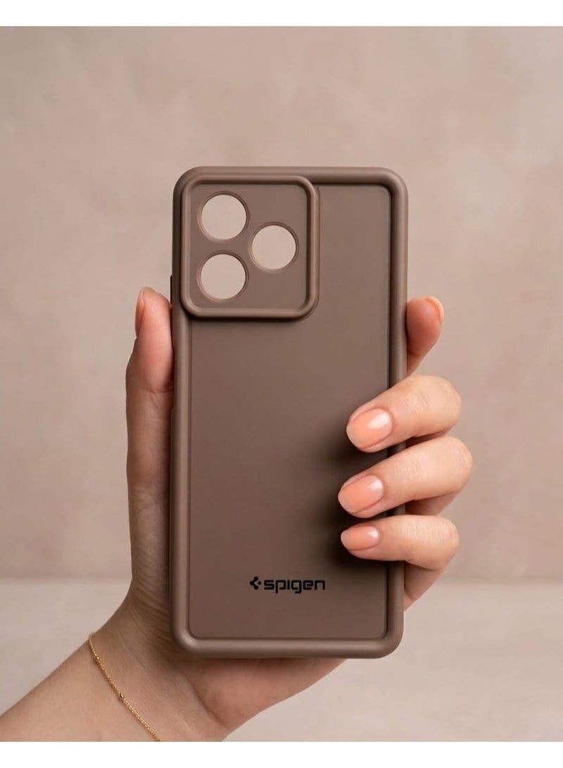 سبايجن جراب Spigen لهاتف Realme C53، حماية متينة مع لمسة من الأناقة - كافيه - Image 2