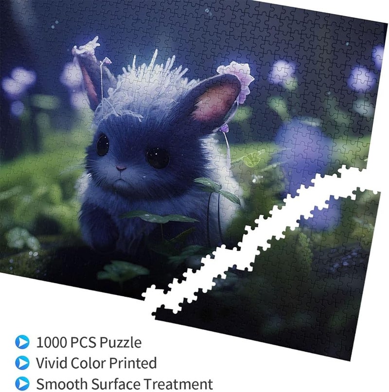 Phayah Moonlight Jade Rabbit 1000 قطعة لغز للبالغين ديكور المنزل 29.5 × 19.7 بوصة - Image 3