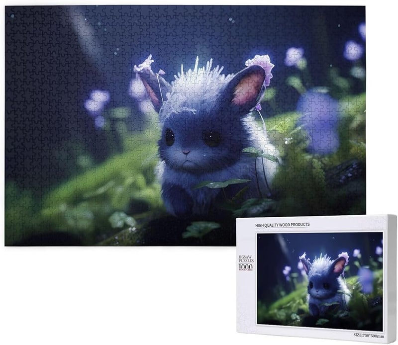 Phayah Moonlight Jade Rabbit 1000 قطعة لغز للبالغين ديكور المنزل 29.5 × 19.7 بوصة - Image 1