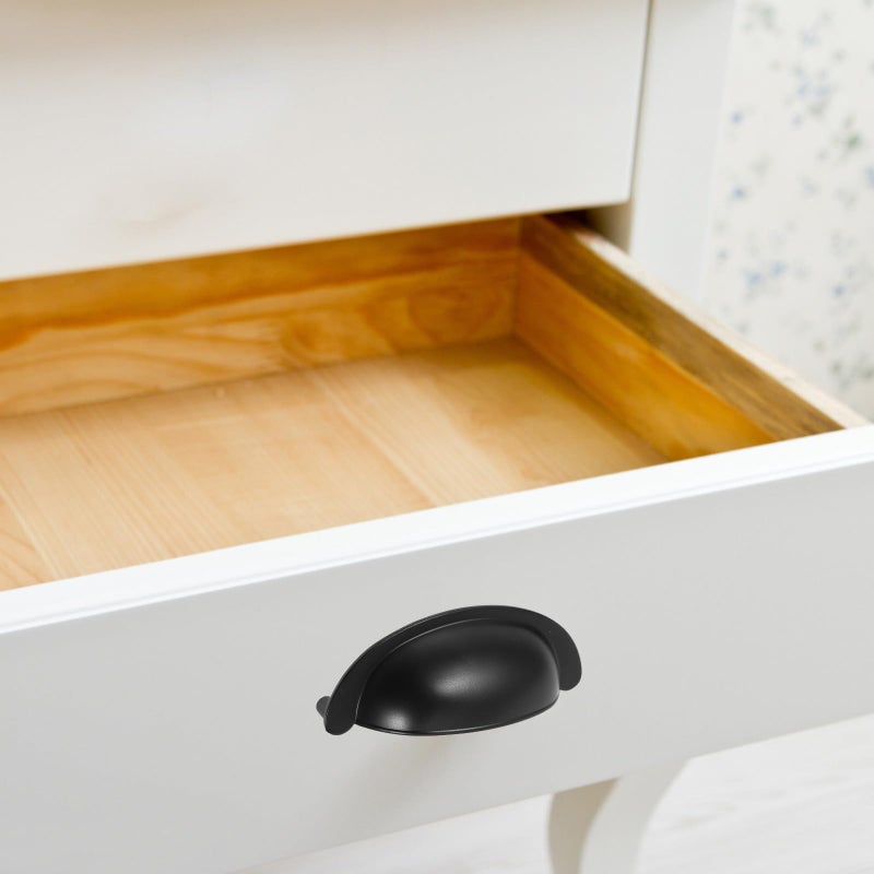 Black Half Moon Cabinet Handles Kitchen Drawer Pulls Replacement Hardware - Image 5