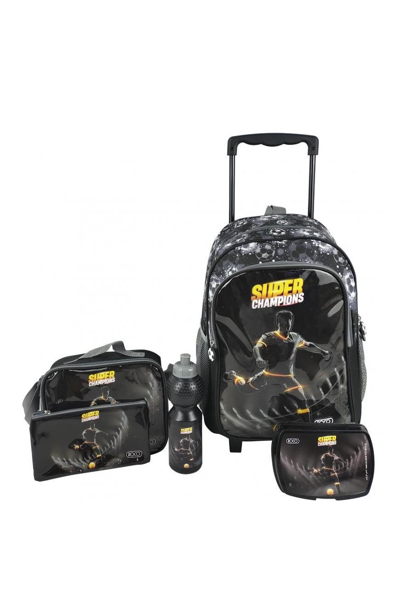 ROCO Football 5-in-1 Value Set Trolley Bag with Accessory