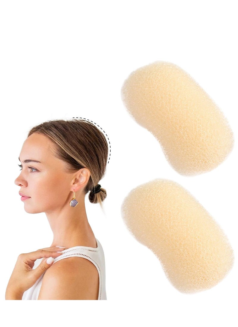 AEGYPIUS 2Pcs Charming Bump It Up Volume Inserts Hair Combs for Beehive Styling - Hair Pads and Clips Accessories for Women (Beige)  - Image 1