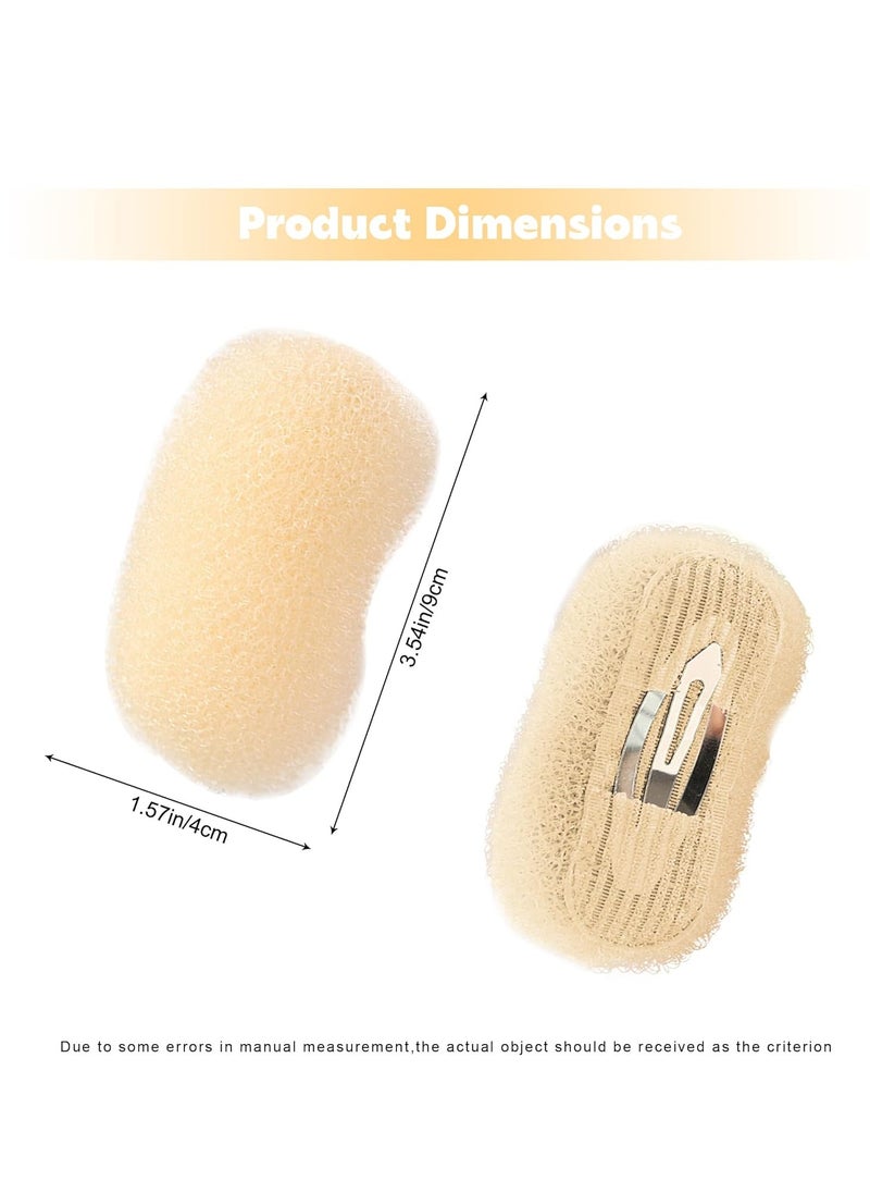AEGYPIUS 2Pcs Charming Bump It Up Volume Inserts Hair Combs for Beehive Styling - Hair Pads and Clips Accessories for Women (Beige)  - Image 2