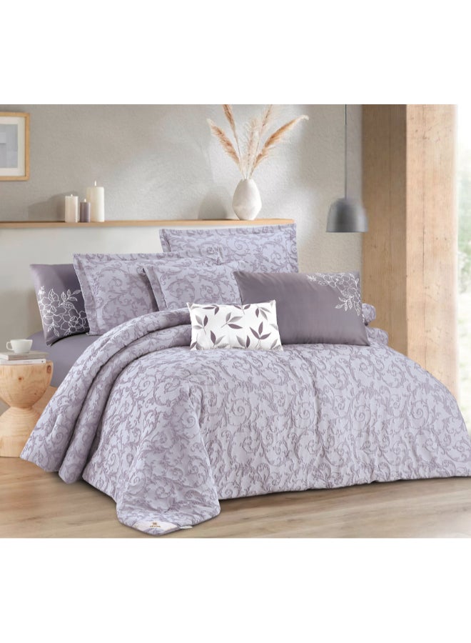 LEVORE Quilt Set From Levore With A Durable And Soft Fabric And A Modern And Distinctive Pattern That Satisfies All Tastes 8 Pieces King Size