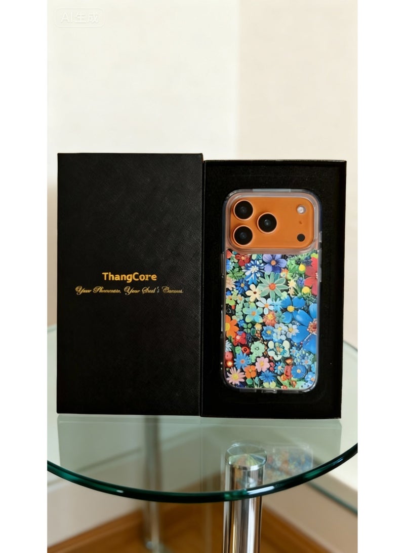 ThangCore Iphone17-Pro 3 in 1 TPU + PC Overmolding Magnetic Creative Design Phone Case - Image 2