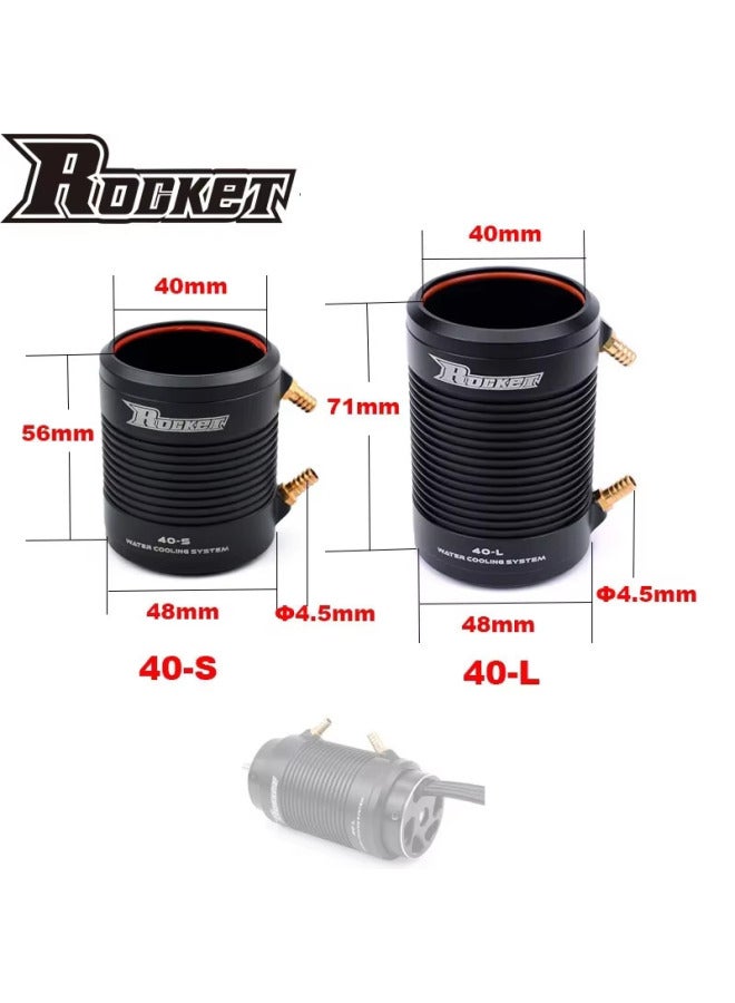 Water-Cooled Motor Housing Alloy Material For 4948/2958/2968/3660/3670 Boat Model Motors Rocke-RC Brand Remote Control Boat Parts-Color:29-S Water Cooled Jacket 2948 2958 Marine  - Image 5