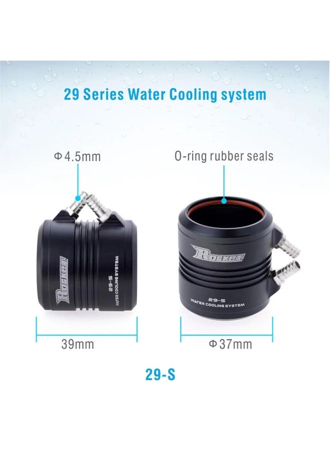 Water-Cooled Motor Housing Alloy Material For 4948/2958/2968/3660/3670 Boat Model Motors Rocke-RC Brand Remote Control Boat Parts-Color:29-S Water Cooled Jacket 2948 2958 Marine  - Image 1