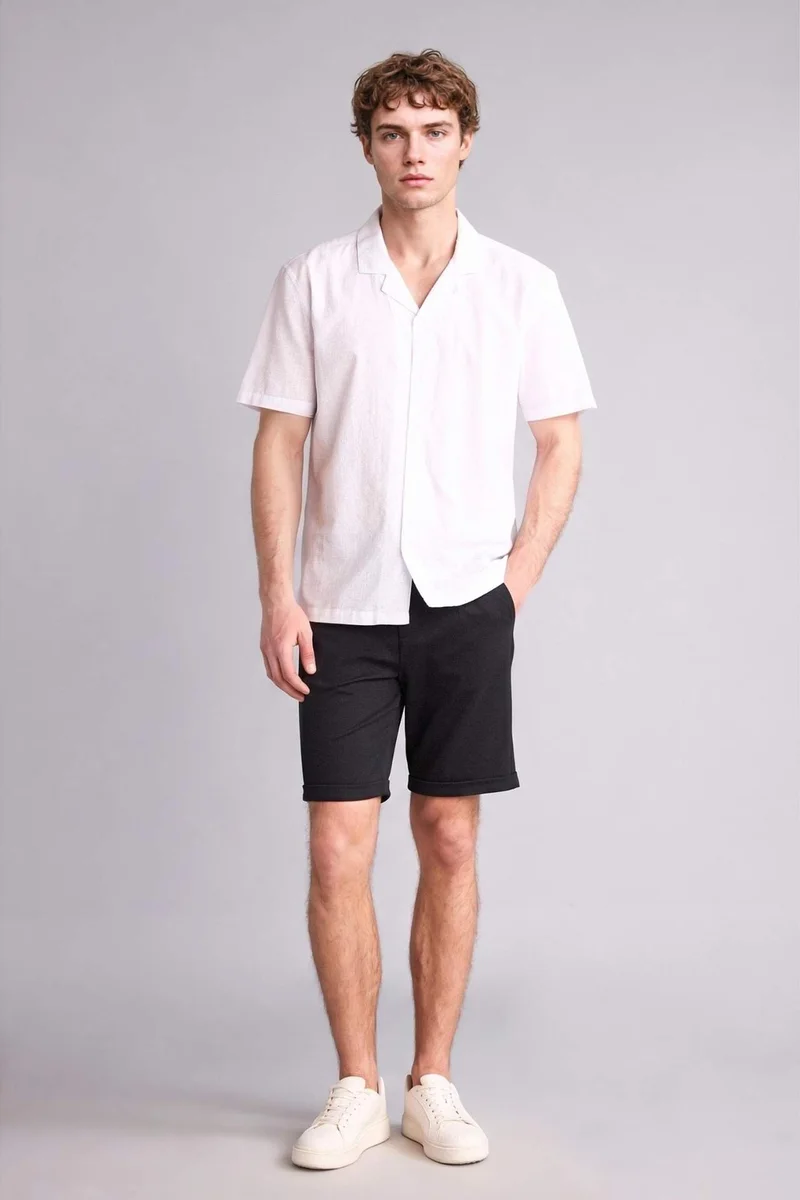 ديفاكتو Regular Fit Bermuda Shorts