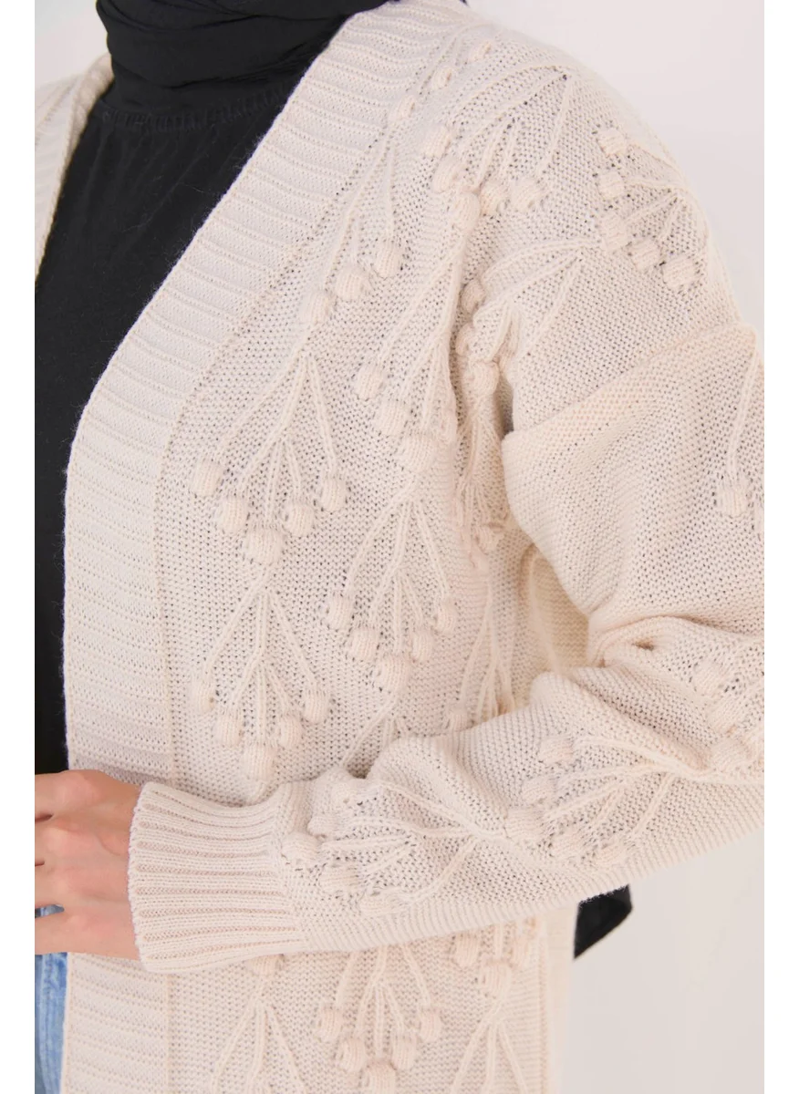 Tofisa 23092-CREAM Knitwear Cardigan