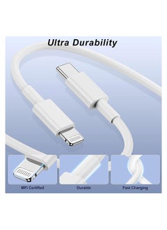 GUDOO Apple Certified PD Fast Charger for iPhone 20W PD USB-C Power Adapter with 1M USB-C to Lightning Cable, Apple Fast Charger Combo Compatible with iPhone 14 13 12 11 Pro Mini XS XR  - Image 5