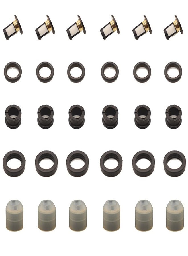 Haneex 6Set Fuel Injector Repair Kits for Honda Accord 2.7L Accord Civic CR-V Acura Integra RL TL C27A4 06164-P0A-000 13500883-101 06164-P2J-000 842-12192 - Image 1