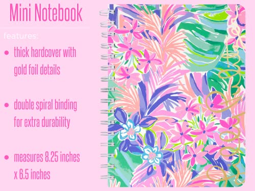 Lilly Pulitzer Hardcover Mini Spiral Notebook, 8.25" x 6.5" Small Journal with 160 College Ruled Pages, It Was All A Dream - Image 3