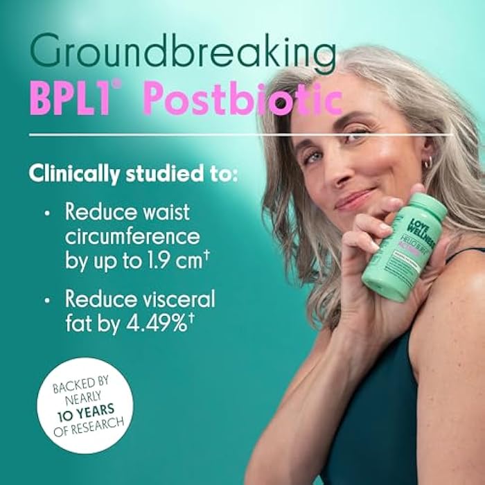 Love Wellness حب العافية هالو بيرن أكتيفيت | دعم حرق الدهون الحشوية مع HT BPL1 بوسيبوتيك | يدعم محيط الخصر الصحي، وطول العمر، والعافية الأيضية | 30 حبة - Image 2