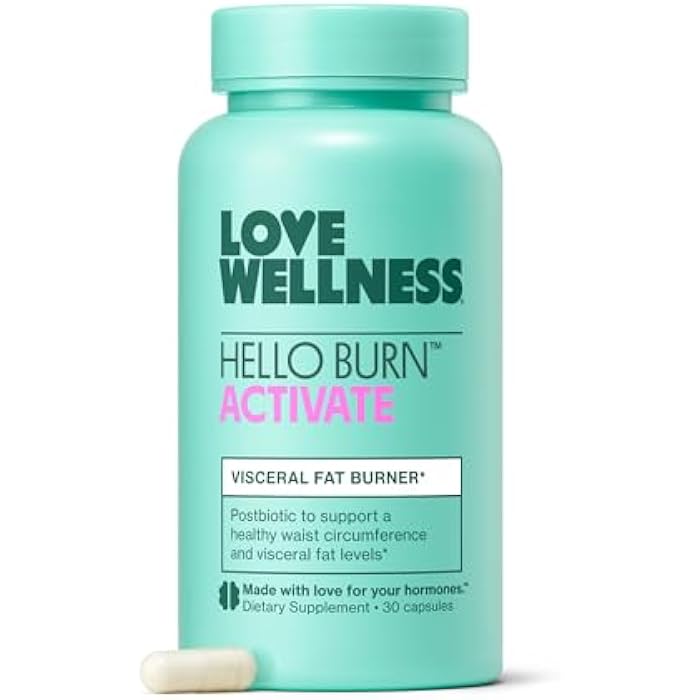Love Wellness حب العافية هالو بيرن أكتيفيت | دعم حرق الدهون الحشوية مع HT BPL1 بوسيبوتيك | يدعم محيط الخصر الصحي، وطول العمر، والعافية الأيضية | 30 حبة - Image 1