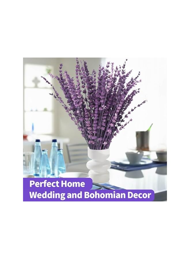 The Bros Dried Purple Lavender Flowers Bundle, Dried Preserved Lavender Bouquet 15-17" for Shower Weeding Home Vase Decor, Crafts, Aromatherapy, Fragrance, Fresh Silk Dry Live Plants, 50g(1.76oz) - Image 3