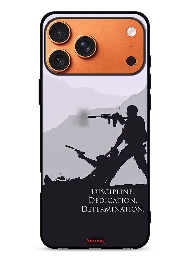 Tolwak Apple iPhone 17 Pro Max Protective Case Cover Discipline Dedication Determination - Image 1