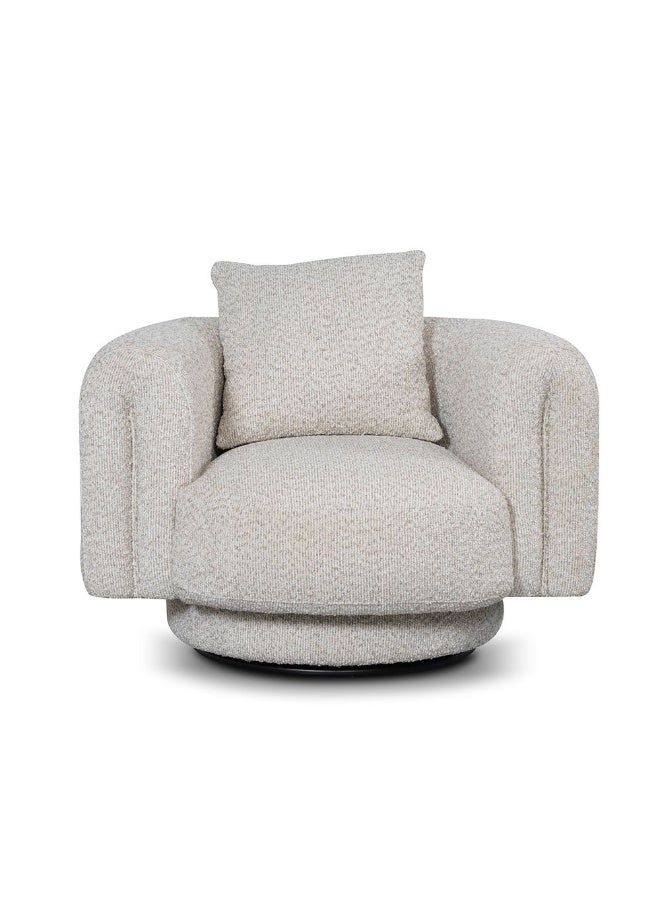 DANUBE HOME Adrika Fabric 1 Seater Sofa – Modern Single Seat Fabric Accent Chair For Living Room, Compact Fabric Sofa Ideal For Apartments Or Lounges - Image 1