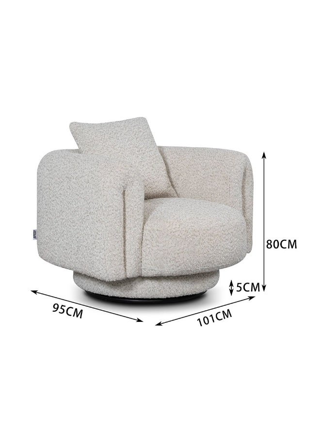 DANUBE HOME Adrika Fabric 1 Seater Sofa – Modern Single Seat Fabric Accent Chair For Living Room, Compact Fabric Sofa Ideal For Apartments Or Lounges - Image 5