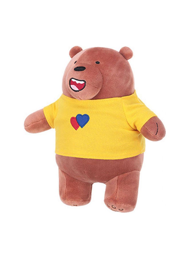 NIBEMINENT We Bare Bear Soft Brown Stuff Plush Toy Doll 25cm - Image 1