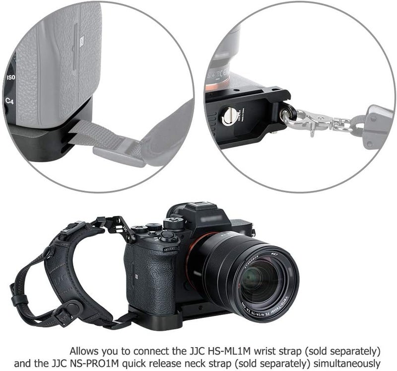 جي جي سي ملحق معدني لمقبض GP-X1EM لكاميرات Sony A7V A7 V A7IV A7 IV A7III A7II A7RV A7R5 A7RIV A7R III II A7SIII A9II A9 A1، قاعدة تحرير سريعة Arca Swiss مع فتحة حامل ثلاثي 1/4"-20 وحامل حذاء بارد - Image 5