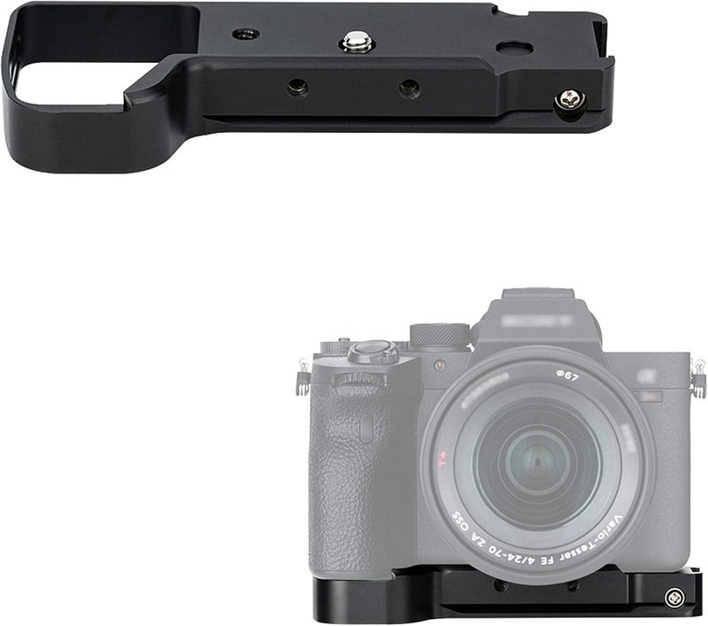 جي جي سي ملحق معدني لمقبض GP-X1EM لكاميرات Sony A7V A7 V A7IV A7 IV A7III A7II A7RV A7R5 A7RIV A7R III II A7SIII A9II A9 A1، قاعدة تحرير سريعة Arca Swiss مع فتحة حامل ثلاثي 1/4"-20 وحامل حذاء بارد - Image 1