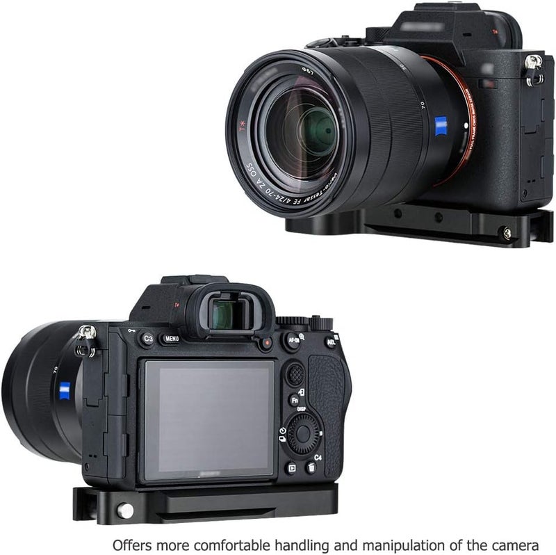 جي جي سي ملحق معدني لمقبض GP-X1EM لكاميرات Sony A7V A7 V A7IV A7 IV A7III A7II A7RV A7R5 A7RIV A7R III II A7SIII A9II A9 A1، قاعدة تحرير سريعة Arca Swiss مع فتحة حامل ثلاثي 1/4"-20 وحامل حذاء بارد - Image 2