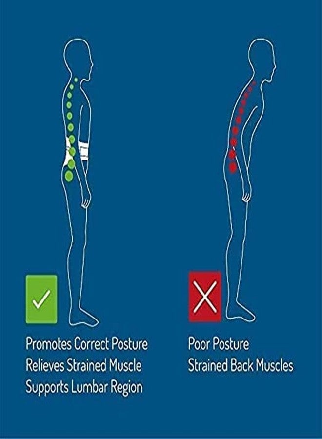 KUDIZE Lumbar Sacral (L.S.) Belt Contoured Spinal Brace Spondylosis Acute Chronic Mild Lower Back Pain Osteoporosis Slip Disc Post Disketomy care Fracture Injuries Double Elastic Lock Abdominal Belt Long working Travel Back Support Beige (Large) - Image 3