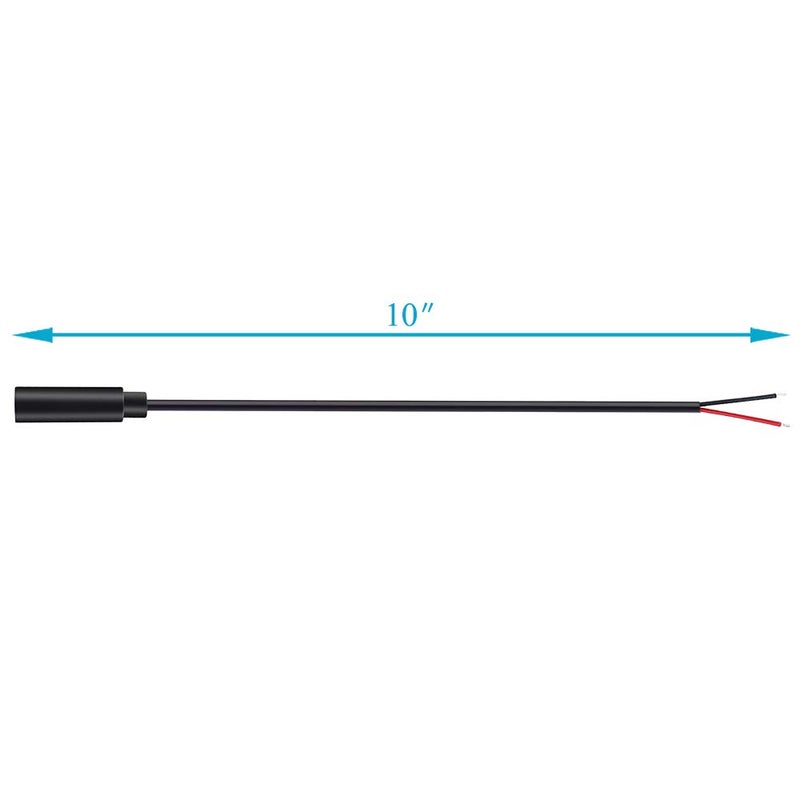 Fancasee 2-Pack 3.5mm 1/8" Female Jack to Speaker Wire Bare Wire Pigtail TS Mono 3.5mm Plug Connector Adapter Repair Audio Cable for Speaker, Trigger Cable - Image 4