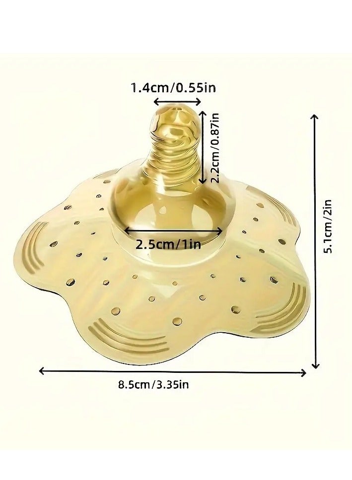 أطفال صغيرة واقيات حلمات السيليكون المريحة للرضاعة الطبيعية - أغطية مقاومة للعض وقابلة للحمل، هدية مثالية للأمهات الجدد، قطعة واحدة/المجموعة، مناسبة للأطفال من سن 0 إلى 3 سنوات - Image 2