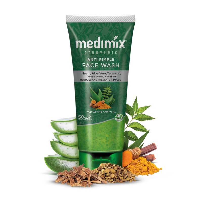 Medimix Ayurvedic Face Wash for All Skin Types Soap Free Paraben Free 100 ml 34 oz