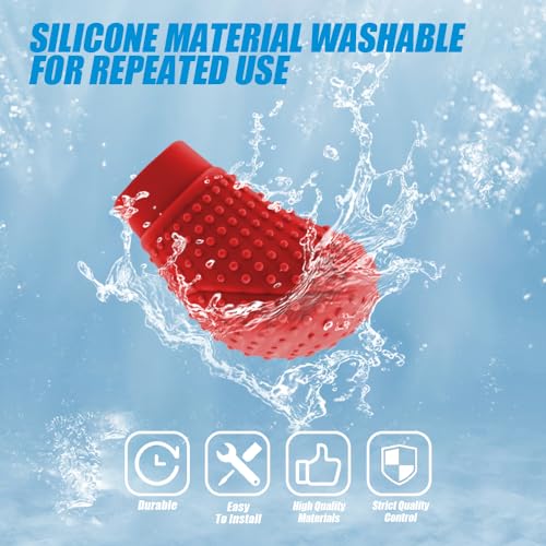 Zufoty Car Gear Shift Knob Cover, Gear Shift Knob Cover Car Protect Accessories, Car Shift Protector Cover Protector, Silicone Automatic Gear Shift Knob Cover Universal for Most Cars - Image 5