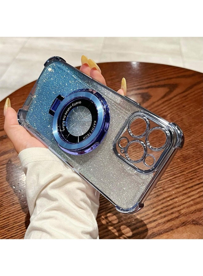 NIBEMINENT Creamy Streak Protective TPU Case Cover For iPhone 15, Blue - Image 2