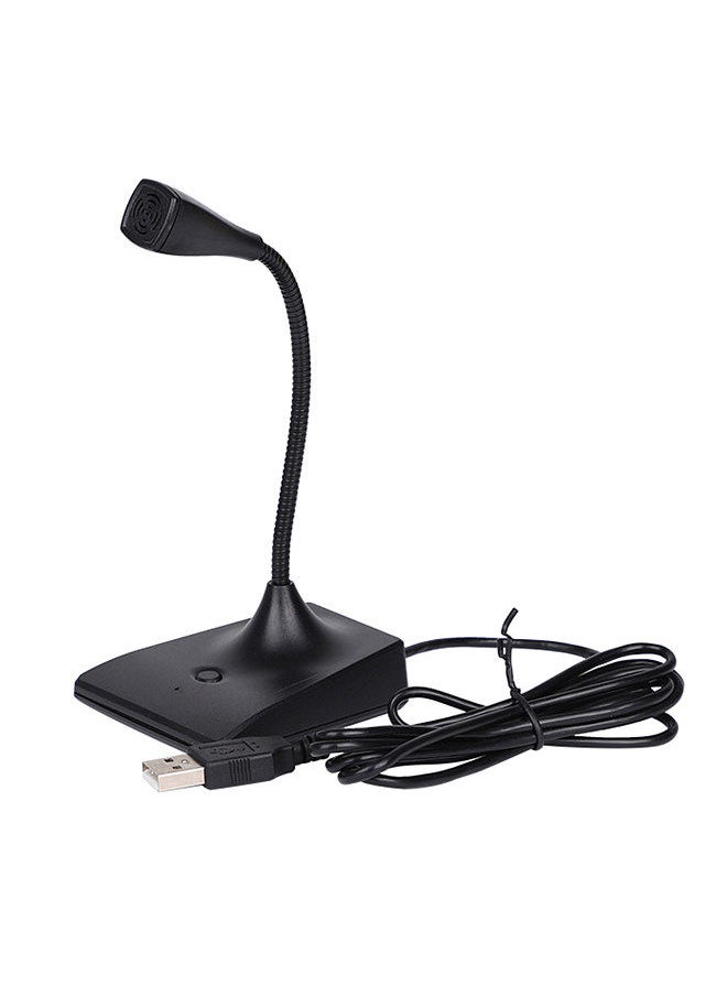 Generic - USB Conference Computer Microphone Desktop Wired 360°Omnidirectional Condense Mic Plug & Play Gooseneck for Computer PC Laptop Office Online Meeting Recording Games Video Music Singing Skype - Image 1