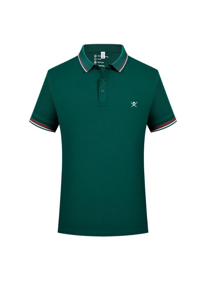 HACKETT LONDON Couples men and women summer breathable lapel short sleeve Polo shirt - Image 4