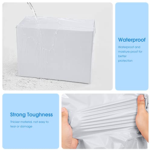 Metronic Poly Mailers 24×24 50 Pcs Large Shipping Bags for Clothes Plastic Mailers Strong Self Seal Adhesive Shipping Envelopes for Small Business Tear-resistant Mailer Bags Mailing Envelopes White - Image 3