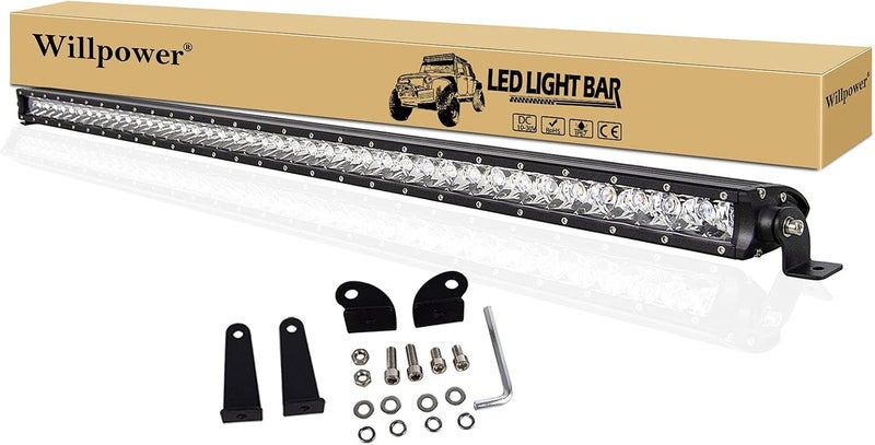 Willpower 44 Inch 210W Off Road LED Light Bar with Mounting Brackets - Image 1