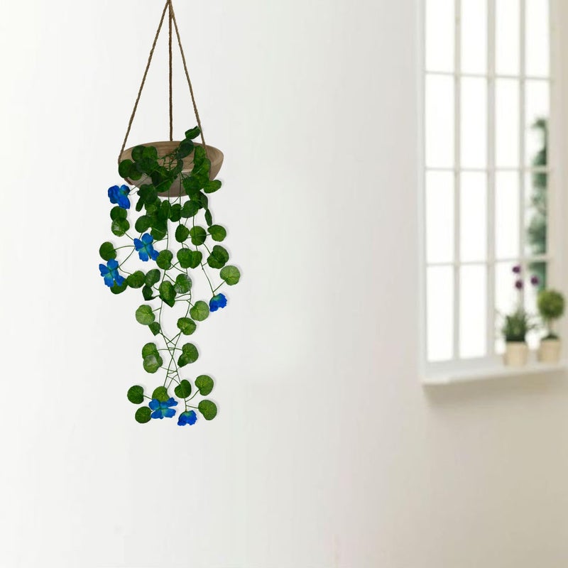 DecoreBugs Artificial Flower Plants Leaves Hanging Ivy Garlands Plant Greenery Vine Creeper Home Decor Door Wall Balcony Decoration Party Festival Craft (Pack of 12) - Image 4