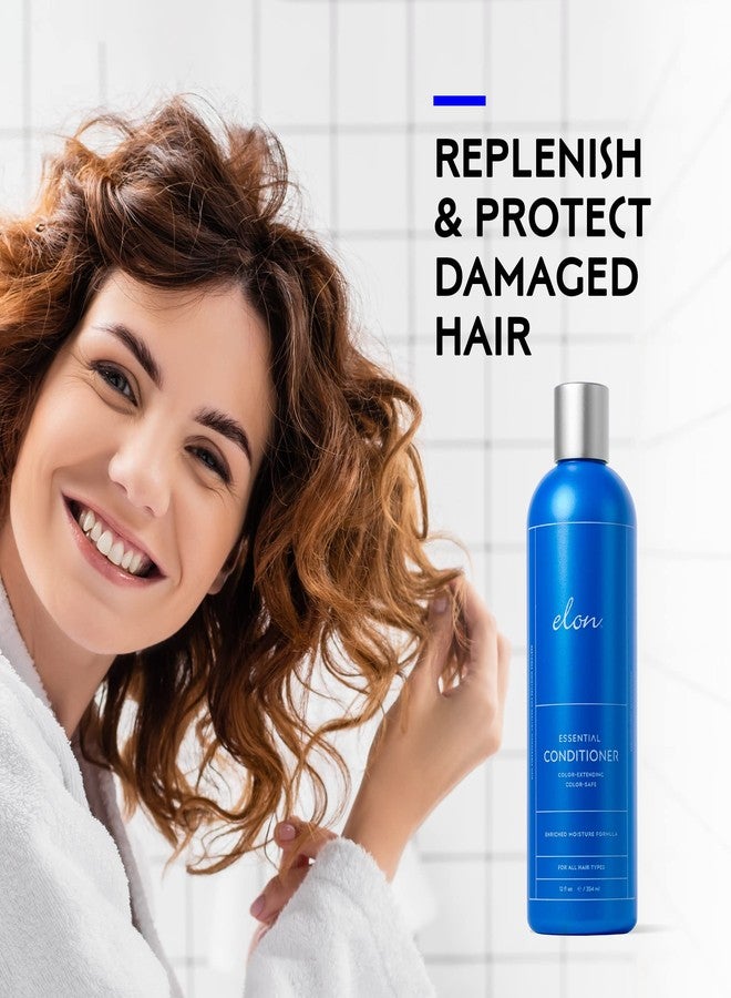 Elon Essential Conditioner for Women - Moisturizing Conditioner for Dry Hair, Nourish Damaged Hair, Protects Against UV Color Extending Moisture - Sulfate Free & Paraben Free (12 oz) - Image 4