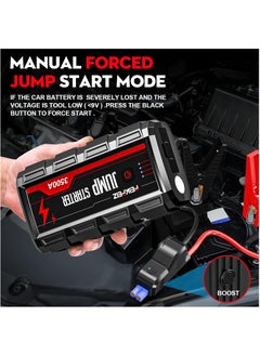 FEIKFEIZ Car Jump Starter 3500A Peak 26800mAh 12V Super Safe Jump Starter(Up to All Gas, 10.0L Diesel Engine), with USB Quick Charge 3.0  - Image 5