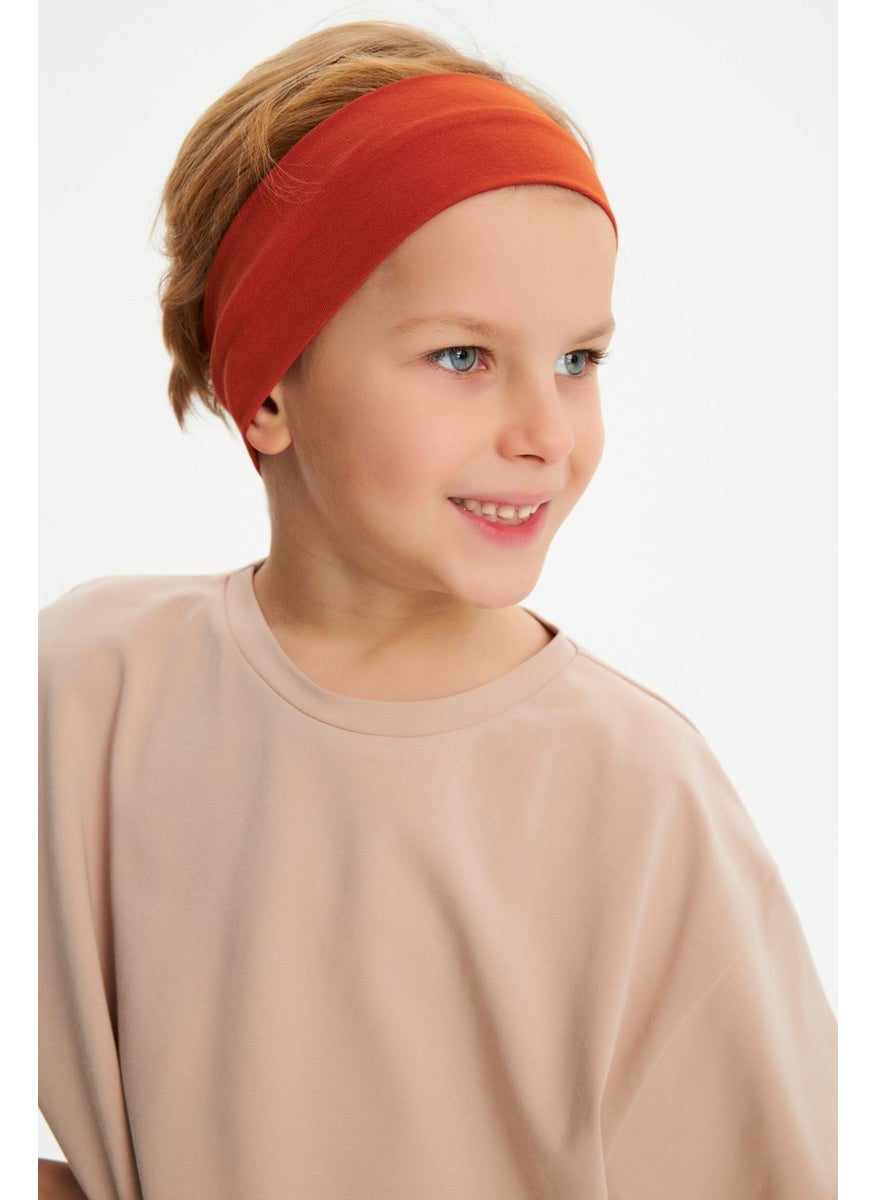 Babygiz Tile-S.coffee Boy's Cotton Combed Oversize Gray T-Shirt Navy Blue Bandana 2-Piece Set  - Image 1