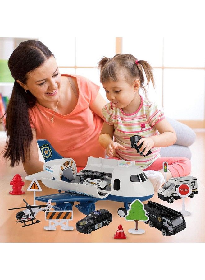 Dwi Dowellin Toddler Toys Car For Boys:Boy Toy Transport Cargo Airplane;Kid Toys 20 In 1 Carrier Vehicle Police Toys For Kids Age 24 35 47 Year Old Boys Girls - Image 5