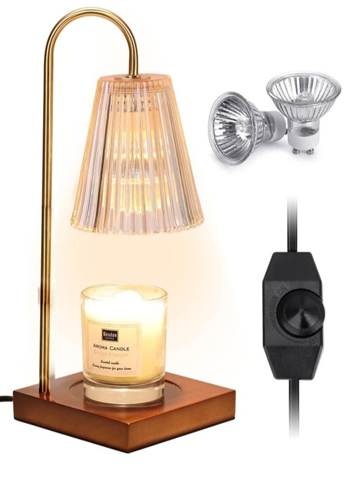 ARNOTEC Vintage Candle Warmer Lamp - Equipped with 2 Bulbs, Controller, Dimmable,Suitable for Warming Jar Candles and Wax Melts  - Image 1