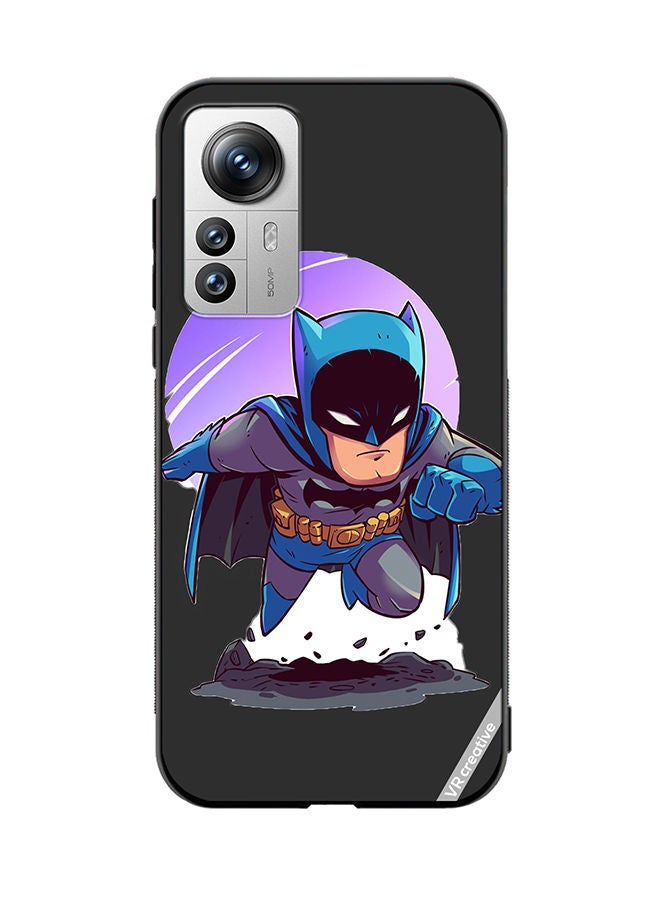 VR CREATIVE Protective Case Cover For Xiaomi 12 Pro Desugb Superhero Batman Design Multicolour - Image 1