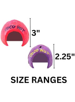 Needzo Hermit Crab Coconut Hut, Small Hideout For Pet Habitat, Color And Size May Vary, 2.25 To 3 Inches  - Image 4